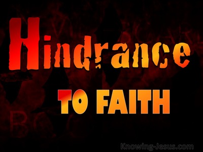 Hindrance to Faith - Grace Thru Faith- study [5]